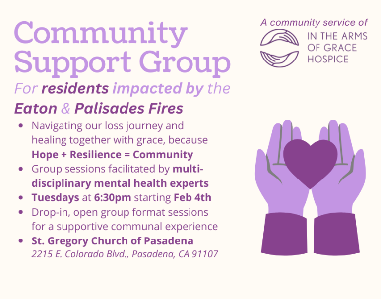 Community Support Group For Residents Impacted by the Eaton and Palisades Fires